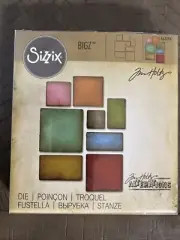 Sizzix Tim Holtz Alterations Bigz **Mosaic** Die Shapes 661194 Hard 2 Find New!!
