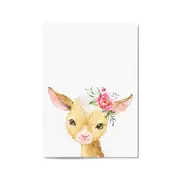 Cute Baby Goat Nursery Animal Gift Wall Art