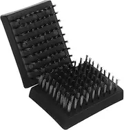 2pcs BBQ Brush Wire Brush Outdoor Cleaner Grilling Replacement Barbecue Grill Cleaner Rack Heavy Duty Griddle Scrubber for Accessories Bristle Barbecue 201 Steel Wire Black