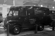Morris panel van 1953 Advertising Motor Show Car Old Photo