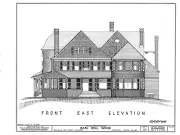 Queen Anne Shingle Style house, mansion with many bedrooms, printed home plans
