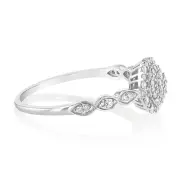 Luminesce Lab Grown 1/4 Carat Diamond Dress Ring in Sterling Silver, Q