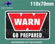 WARN WINCH STICKER FOR 4X4 TOYOTA LAND CRUISER HILUX FORD RANGER COLORADO