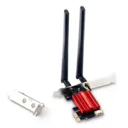 Desktop PCIe WiFi Card WiFi Bluetooth PCI-E Wireless Network Adapter for Windows