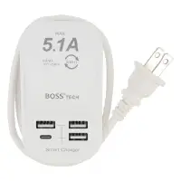 在飛比找家樂福線上購物網優惠-BOSS 5.1A USB智慧型充電器