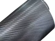 3D Black Carbon Fiber Vinyl Wraps, Car DIY Wrap Vinyl Roll Film Self-Adhesive