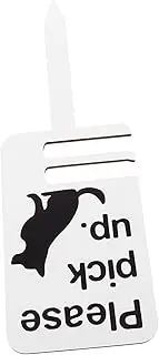 CORHAD Pets Dog Poop Scoop Poop Bag No Pooping Yard Sign Garden Stake Pet Warning Sign for Clean Environment