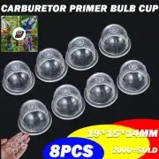8x Carburetor Primer Bulbs Cup Ryobi Stihl McCulloch Chainsaws Brushcutter 19mm