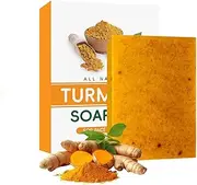 Turmeric & Kojic Brightening Soap, Lemon Turmeric Acid Soap Bar, Skin Care Soap, Curcumae Soap Bar for Face and Body, Curcumae Moisturizing Deep Cleansing