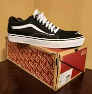 Vans Old Skool Shoe (Black/White) Unisex Classic Suede Sneakers [M12/W13.5]