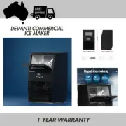 Devanti Commercial Ice Maker Machine 30kg Ice Cube Tray Bar Stainless Steel- 1YW
