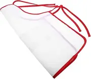 KOMBIUDA Chef Apron Splash Resistant Water Repellent Bib for Cooking Baking and Crafting Machine Washable with Trim for Ages