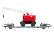 Hornby: BR, Loriot Y Machinery Truck w/BR Coles Crane - Era 4