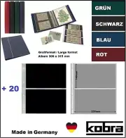Letters Album ring binder Blue Large Format Kobra G12P-B +20 Cases For 80