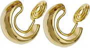 [ROMISBABA] 1 Pair Non Piercing Stud Earrings for Women Ear Clip Jewelry Hooks Cartilage Earring Hooks Perfect for Birthday Halloween