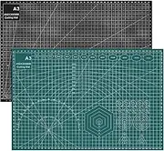 Angoily 2 Pcs Cutting Mats for Crafts Double Sided Gridded Cutting Board Mat for Home Crafts DIY Projects