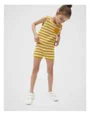 [Seed Heritage] Stripe Crochet Tank in Sundaze