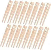 CLISPEED 200 Pairs Food Tongs Dessert Tongs for Beginners Training Chopstick Helpers for Buffet Salad and Sushi Khaki