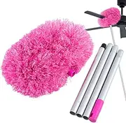 Fan Dusting Tool - Fan Roof Cleaner, Handheld Cleaning Brush | Reusable Microfiber Ceiling Fan Sweepers, Detachable Duster with Extendable Pole, Fan Dust Removal Accessory for Cleaning Walls, Shelves