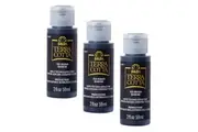 3x Plaid FolkArt Terra Cotta 59ml Acrylic Art Paint Obsidian Textured Finish