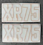 Honda XR75 1975 Frame Cover Decal Set / Sticker Kit / Graphics Kit / 4-Stroke