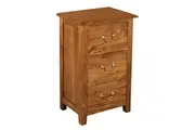 CT Tasmania Solid Timber 3 Drawer Bedside Table