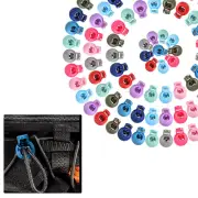 100Pcs Round Cord Lock Camping Locks Single Toggle Stopper Spring Loaded