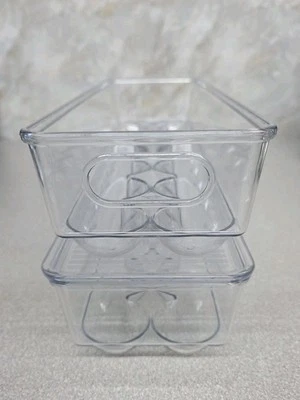 Egg Holder For Refrigerator 2Pk Plastic Egg Storage Container For Refrigerator