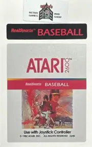 Atari 2600 Replacement Label - RealSports Baseball