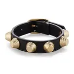 BALENCIAGA GIANT LEATHER GOLDEN STUD BRACELET 巴黎世家卯釘手環