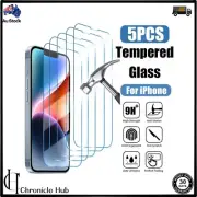 1-5 Pcs Tempered Glass Screen Protector For iPhone 16 15 14 13 12 Pro Max