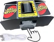Card Shufflers USB/Battery Operated Casino Automatic Playing Cards Shuffler Electric Poker Shuffling Machine for UNO Card Game Night 1-2 Decks