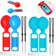 2PCS Sand Hammer Grips with Lanyard Ropes For Switch OLED JoyPads Game Accessory