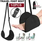 Travel Foot Rest Footrest Leg Pillow Airplane Flight Foam Cushion Sling Hammock