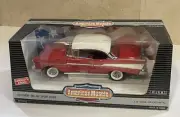 Ertl American Muscle 1957 Red/White Top Chevy Bel Air 1:18 Die Cast NIB
