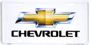 Chevrolet Gold Bow Tie Plate Sign Chevy Trucks Car Man Cave Made in the USA