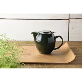 日本原裝直送〔家電王〕日本製美濃燒 ZERO JAPAN 古董陶瓷茶壺 綠黑色，泡茶 花茶 陶壺 陶瓷壺 長輩送禮