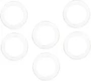 6pcs Pet Salon Clippers Finger Ring Set Silicone Scissors Ring Non-slip for Hair Cutting