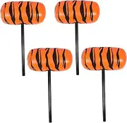 Toyvian 4pcs Inflatable Hammer Cartoon Toy Mallets for Birthday Parties Family Activities Mallet Inflates Plastic Hammers for Kids