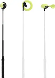 Gosknor Retractable Dog Ball Thrower with 3 Replacement Balls, Manual Dogs Fetch Toy Tosser Stick, Extendable Dog Toy Ball Launcher for Small & Medium Dogs Interactive Outdoor Play & Training (Black)