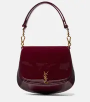 [Saint Laurent] Saint Laurent Voltaire patent leather shoulder bag One Size burgundy