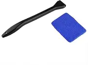Car Cleaning Kit, Car Wash Brush with Telescopic Handle with Microfibre Pads, Car Windscreen Cleaner for Windscreen Against Fogged Car Windows