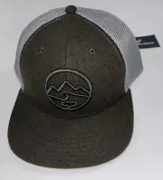 VINEYARD VINES Baseball Hat Men's Olive Wool MOUNTAIN SURF TRUCKER NEW $58