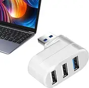 Small USB Hub | 3 Port USB Hub for Laptop - Compact 90/180 Degree Rotatable Hub Dock for PC Laptop Notebook and Multiple