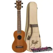 Flight LUS5 Solid Mahogany Concert Neck Soprano Ukulele with Padded Gig Bag