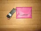 BCBG MAX AZRIA "Mini Harlow" Envelope Clutch Wristlet ~ Turkish Rose Pink *NWT