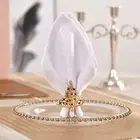 4pcs Napkin Rings Reusable Decorative Xmas Tree Shape Serviette Buttons Party