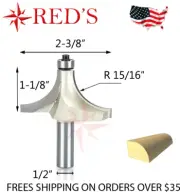 Tideway Carbide PRO LC06023008 15/16" Radius Round Over 1/2" shank router bit