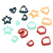 24Pcs/Set Polymer Earring Cutters Plastic Clay Cutter Jewelry Mold AccessoriYU