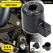 Vivid Black Ignition Switch Cover Cap For Harley Sportster XL883L XL883C Custom